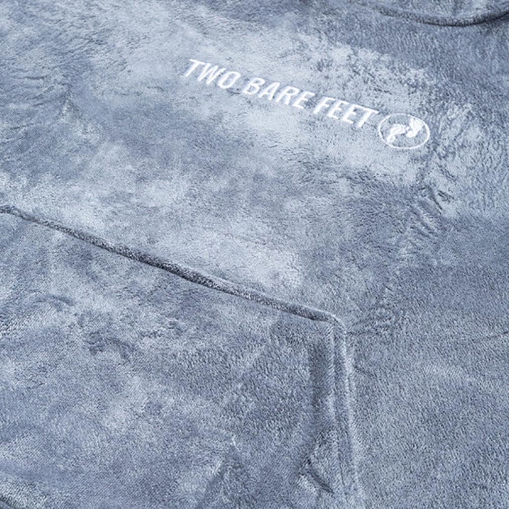Two Bare Feet Kids Towelling Changing Robe - Grey Extra Image 2